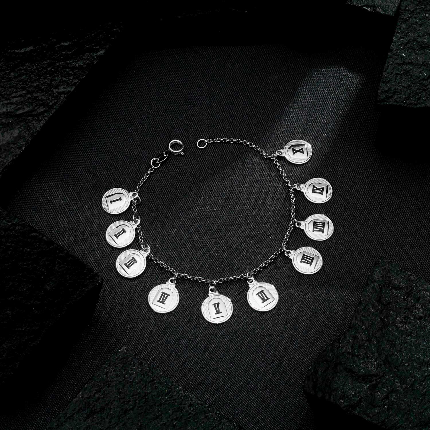 Pulseira Prateada 10 Dez Mandamentos - Galeria