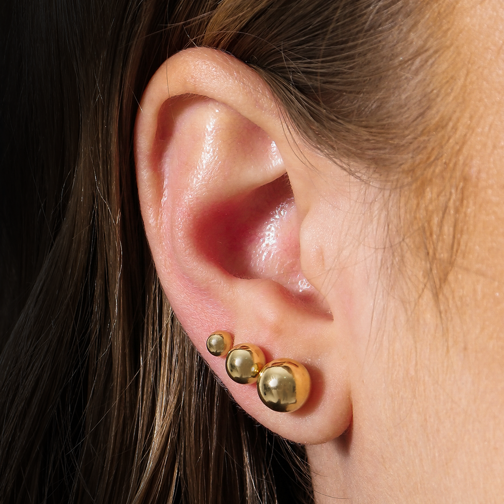 Trio Dourado de Bolinhas - Galeria